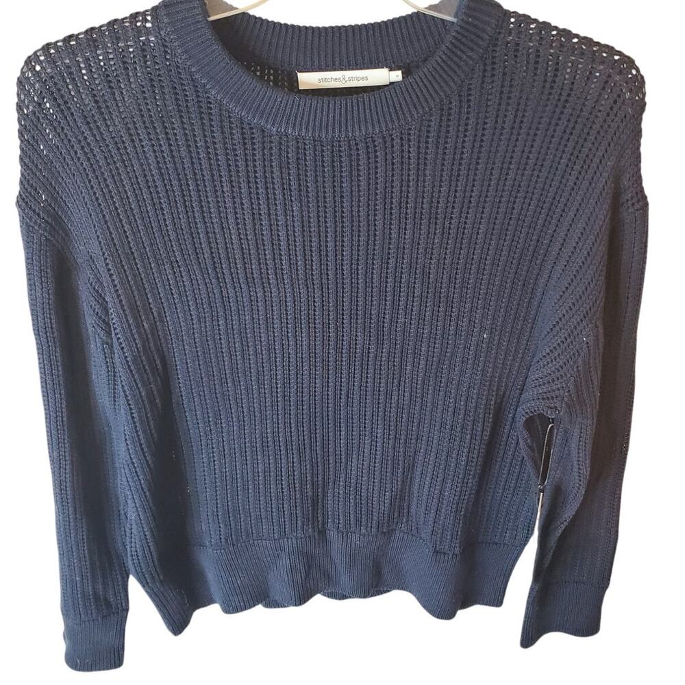 Stitches & Stripes Bri Pullover Sweater, Navy, NWT, Small
